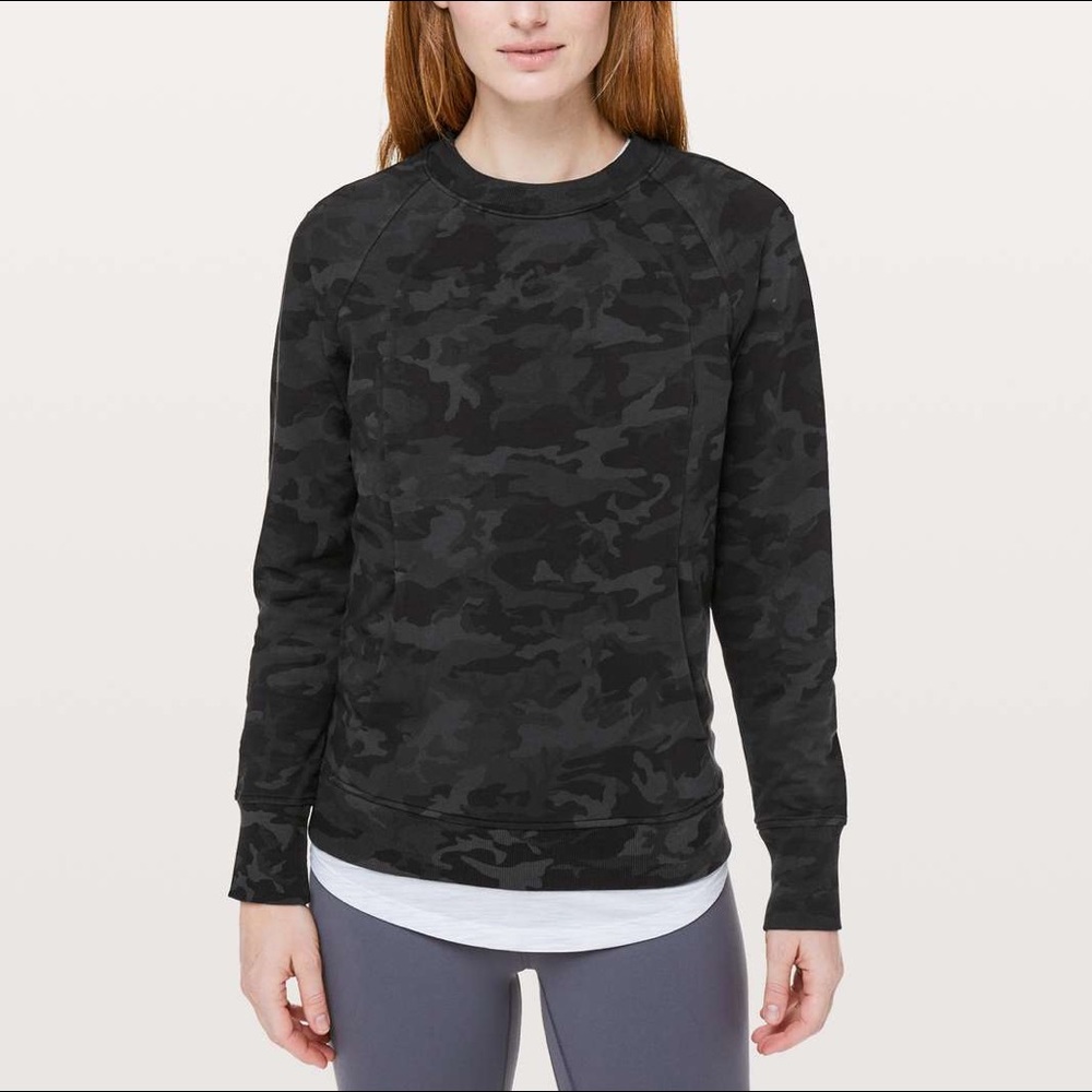 Lululemon Scuba Crew Black Camo